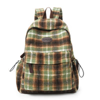 Plaid School Backpack