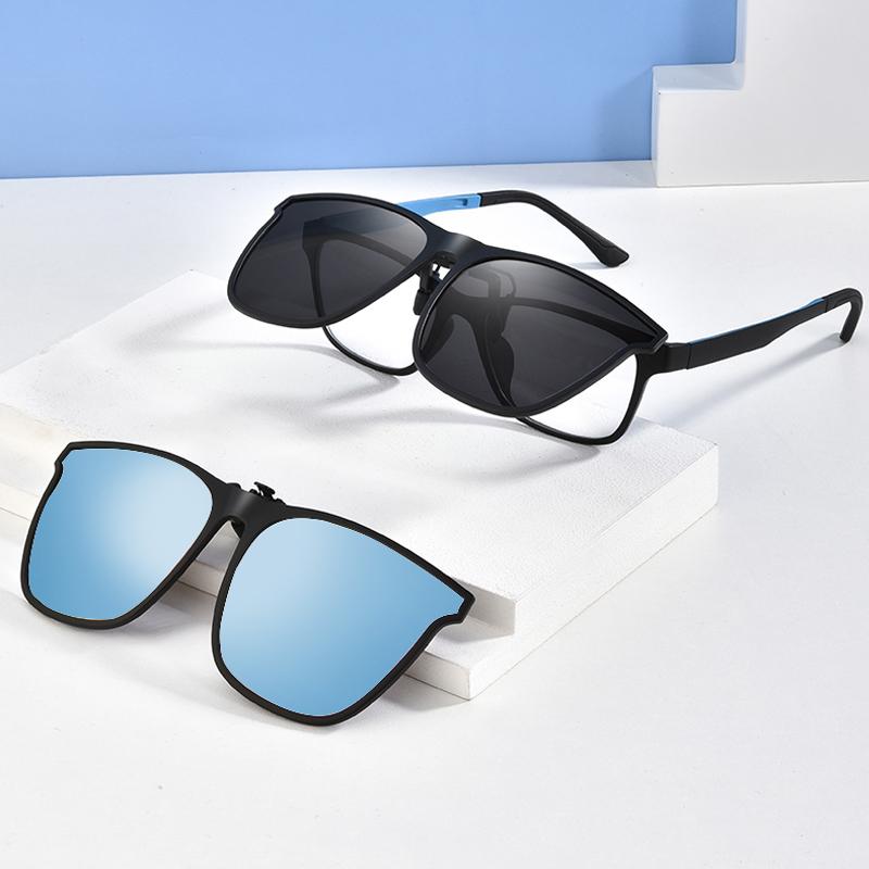 Polarized Flip-Up Clip-On Sunglasses