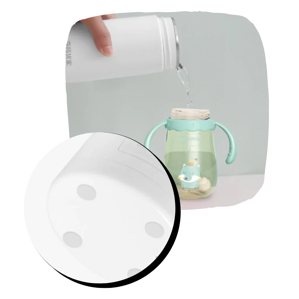 Portable 400ml Travel Kettle with Intelligent Temperature Control & Double Insulation