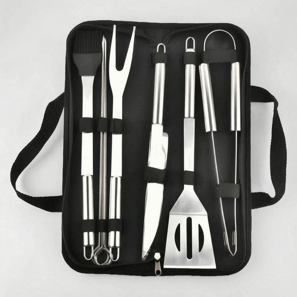 Portable BBQ Tool Set for Outdoor Grilling