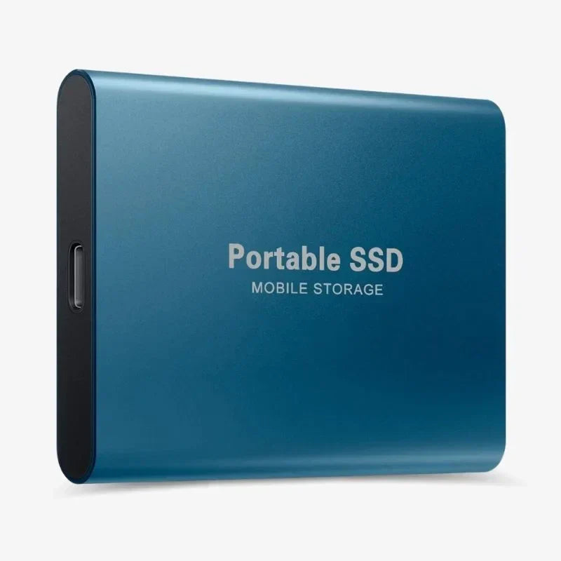 Portable External SSD Fast USB 3.1 Hard Drive Compact Design