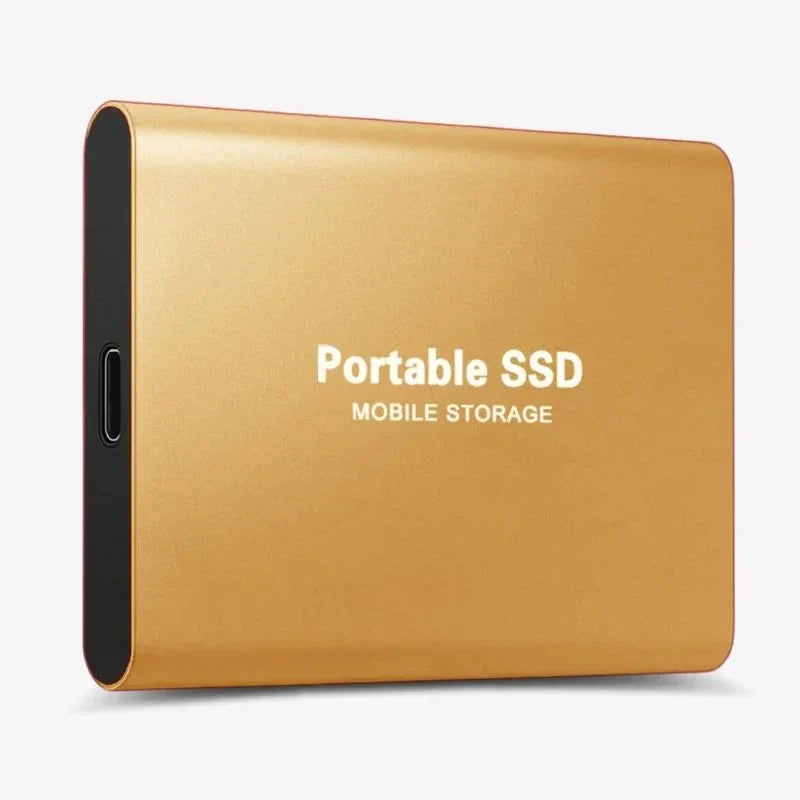 Portable External SSD Fast USB 3.1 Hard Drive Compact Design