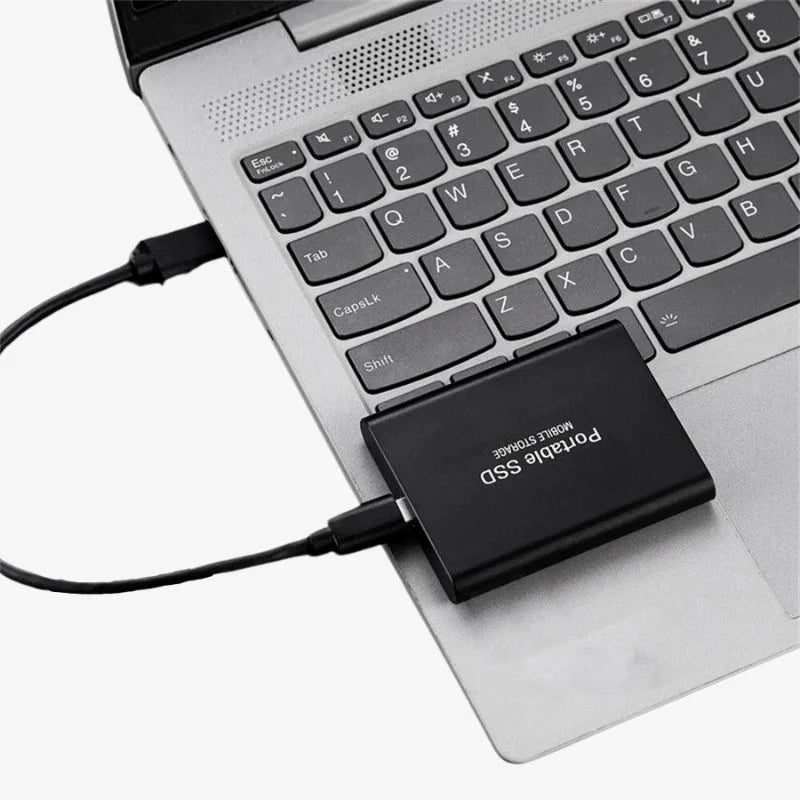 Portable External SSD Fast USB 3.1 Hard Drive Compact Design