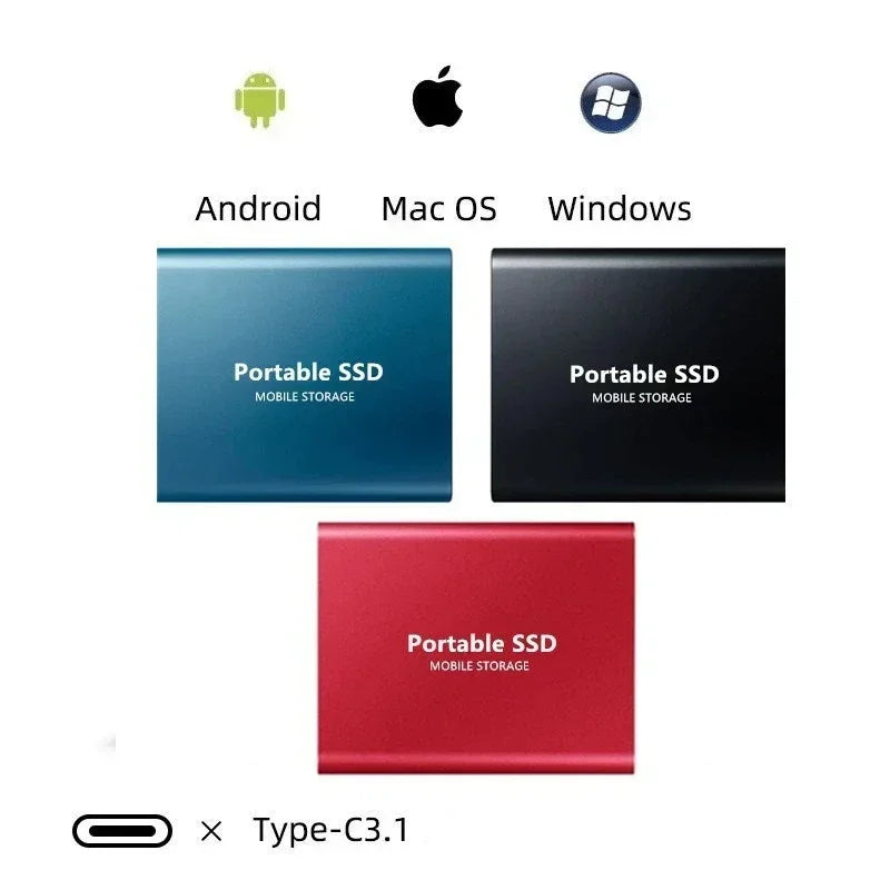 Portable External USB-C Solid State Drive
