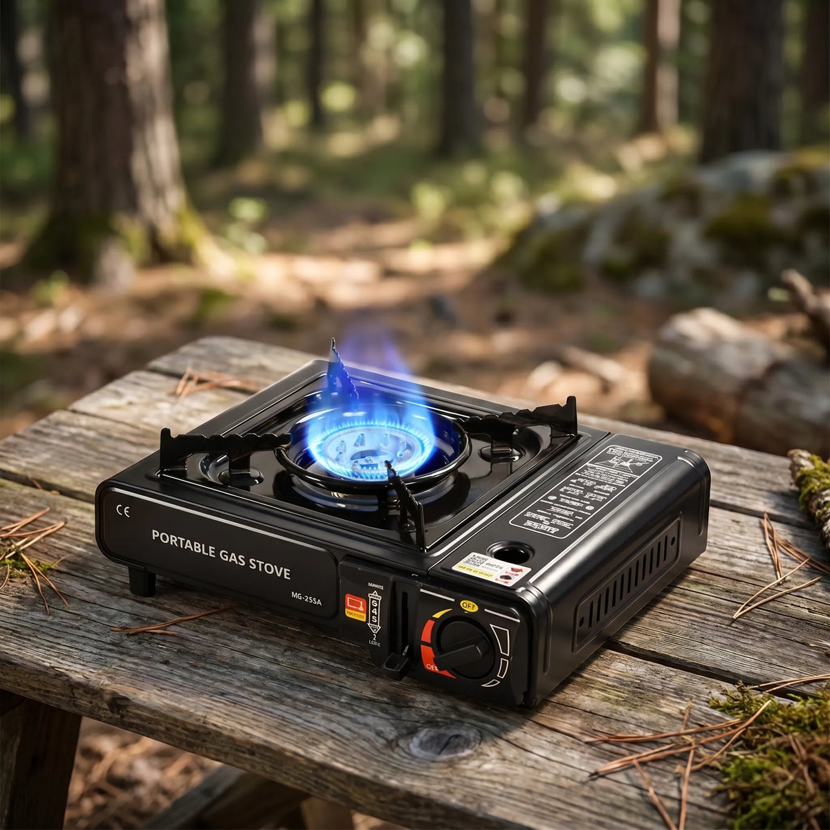 Portable Single Burner Gas Stove for Camping & Outdoor Cooking