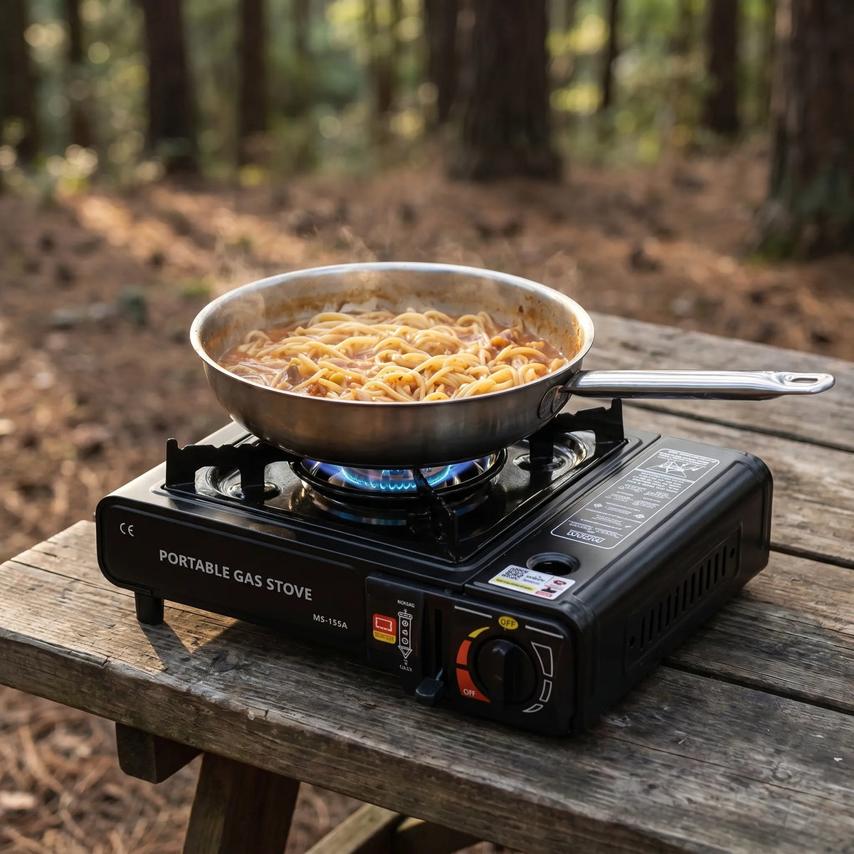 Portable Single Burner Gas Stove for Camping & Outdoor Cooking