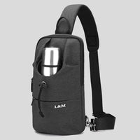 Portable Waterproof Sling Bag with Cup Holder for Travel, Biking and Gym
