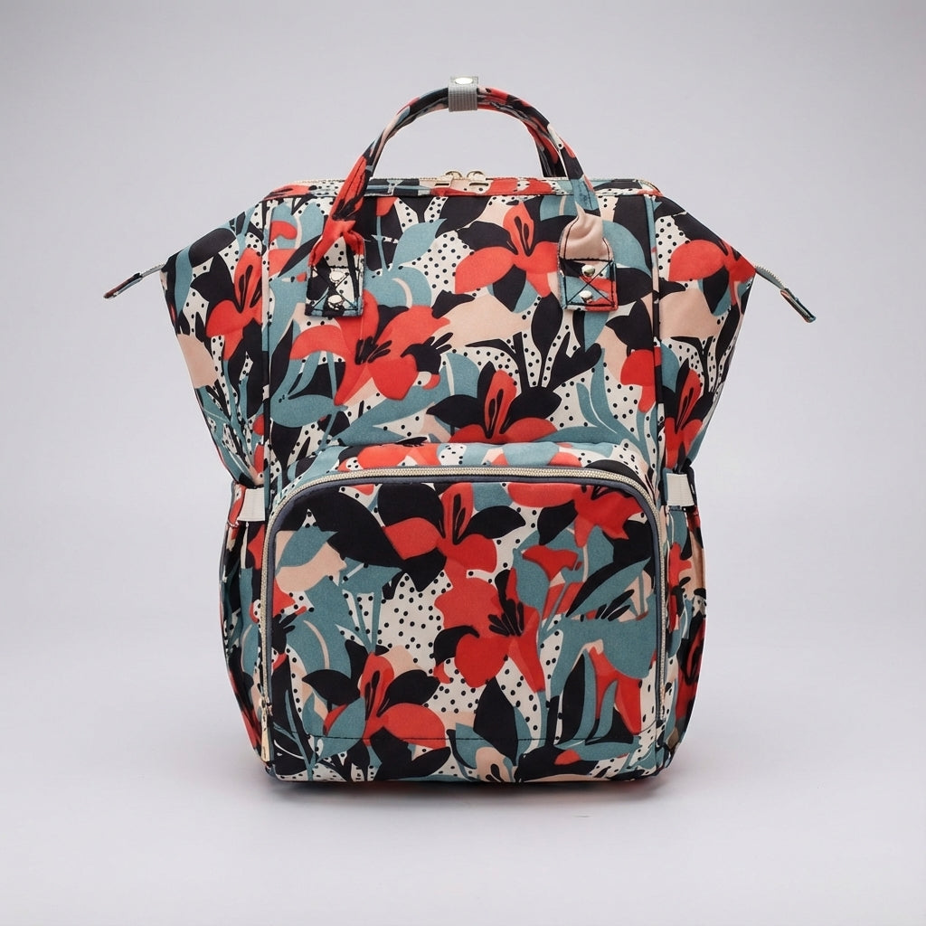 Practical Portable Diaper Bag with Smart Compartments