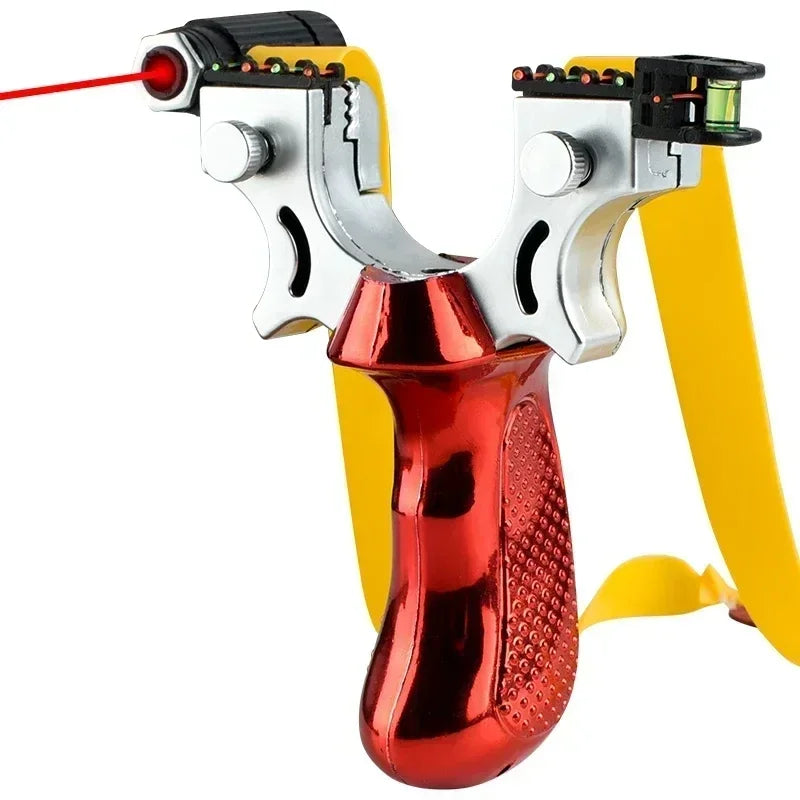 Precision Slingshot with Laser and Non-Slip Grip for Outdoor Target Shooting
