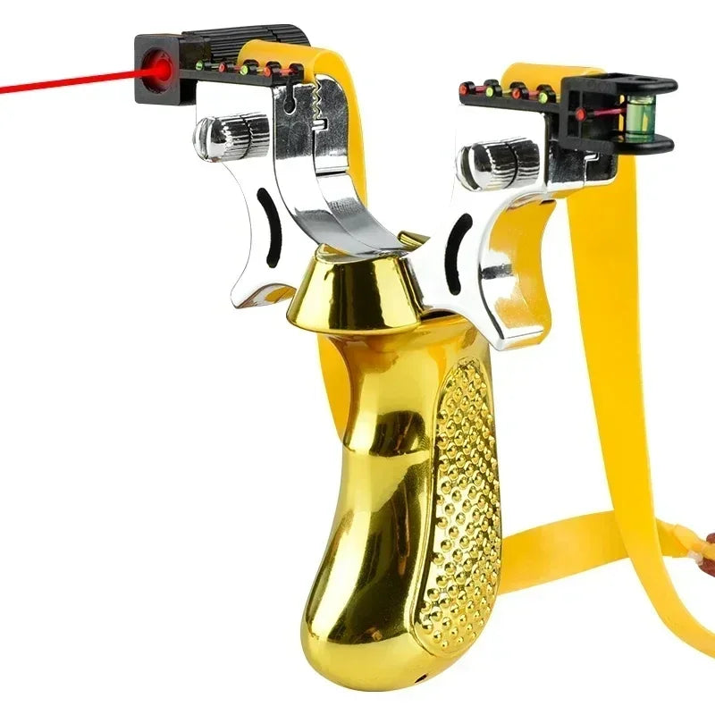 Precision Slingshot with Laser and Non-Slip Grip for Outdoor Target Shooting