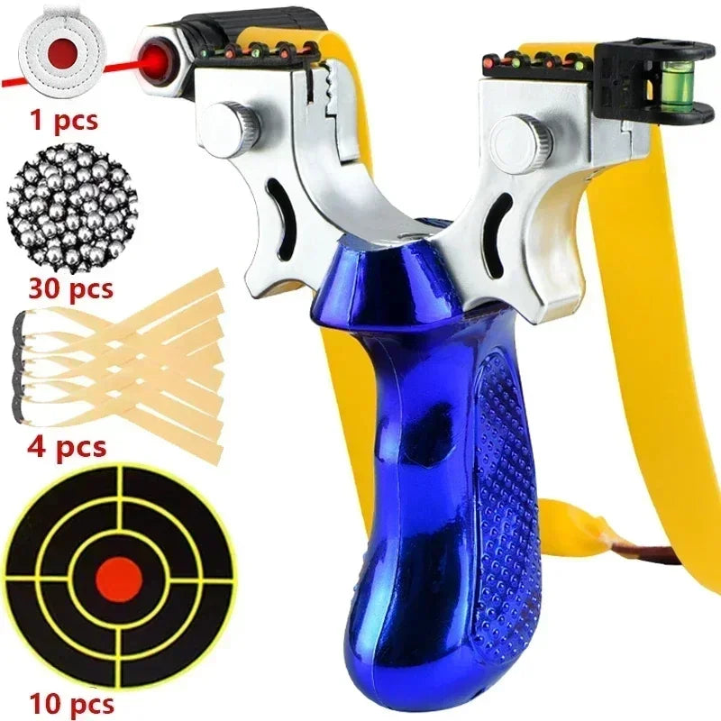 Precision Slingshot with Laser and Non-Slip Grip for Outdoor Target Shooting