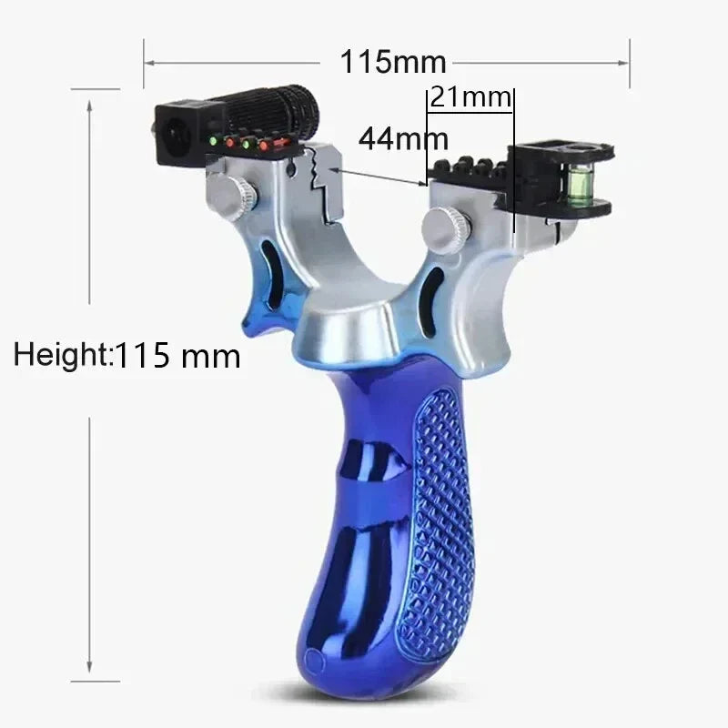 Precision Slingshot with Laser and Non-Slip Grip for Outdoor Target Shooting