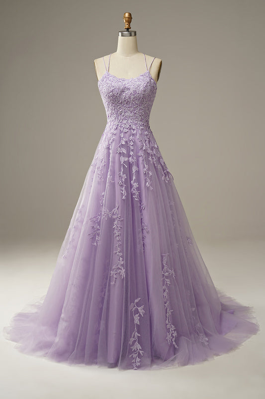 Prom Dress with Appliques