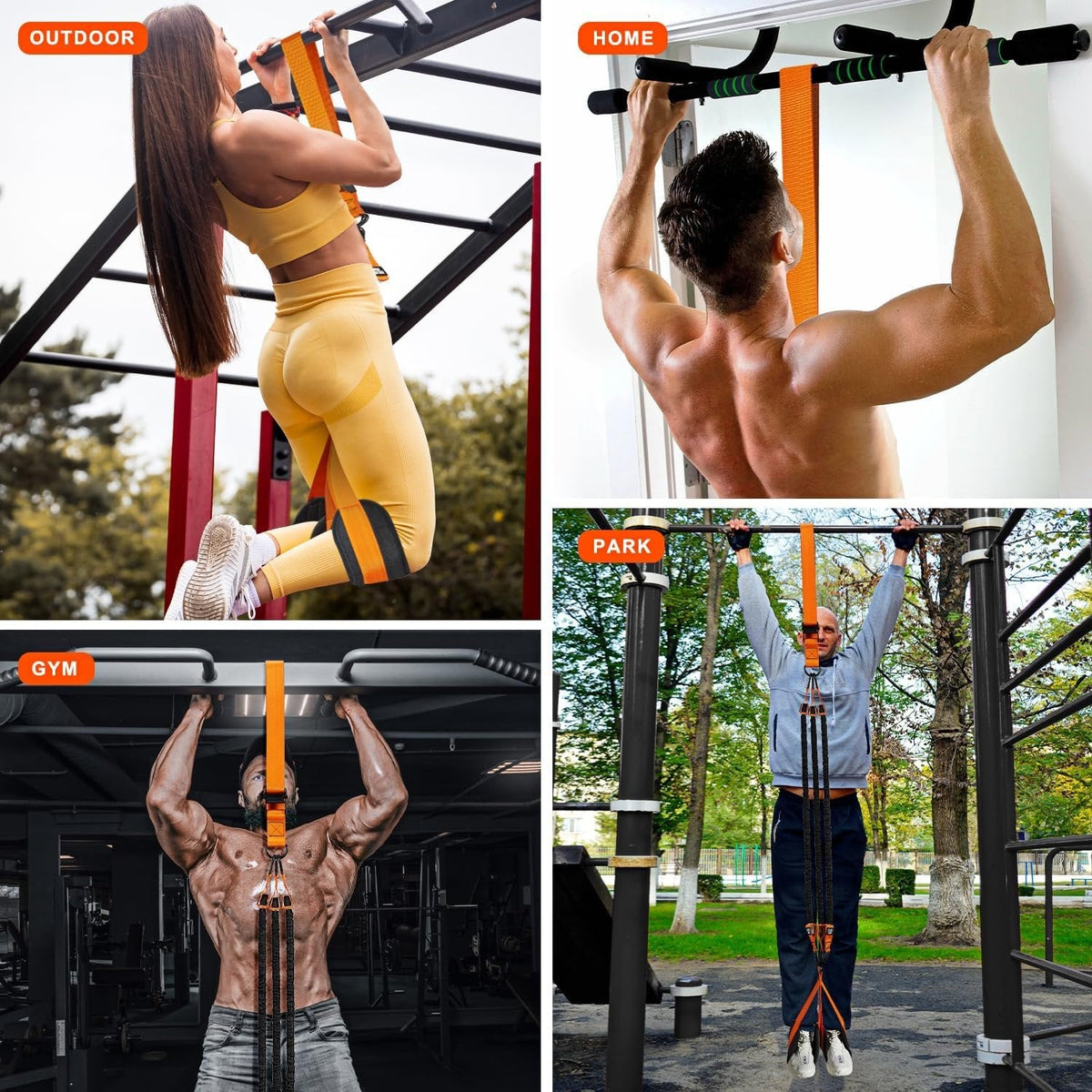 Pull-Up Assist Band with Dual Foot System