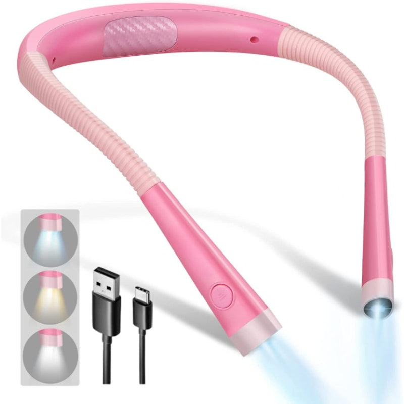 Rechargeable Adjustable LED Reading Light with Ergonomic Design for Comfortable Reading – 6 Brightness Levels