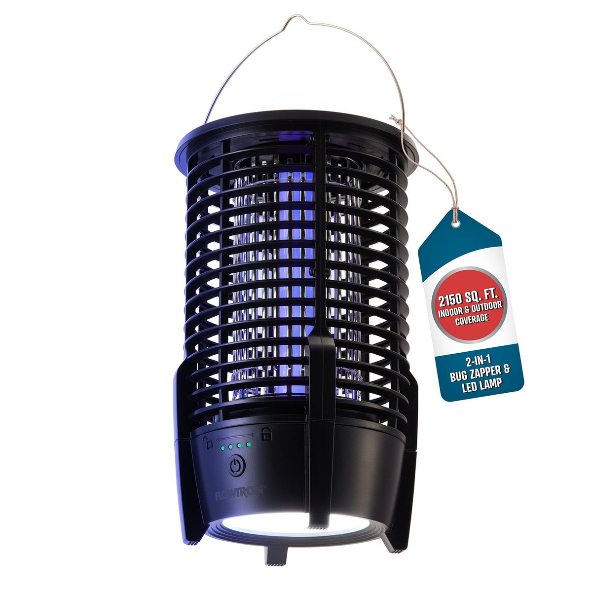 Rechargeable Bug Zapper Lamp with 2150 sq ft Coverage