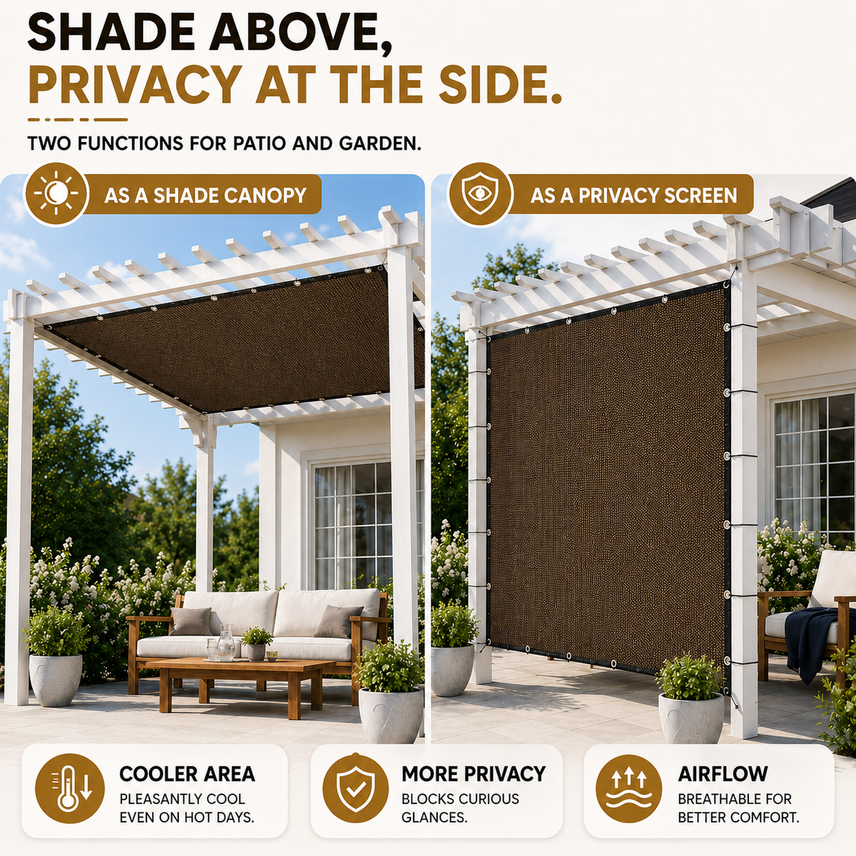 Rectangular Sun Shade Canopy
