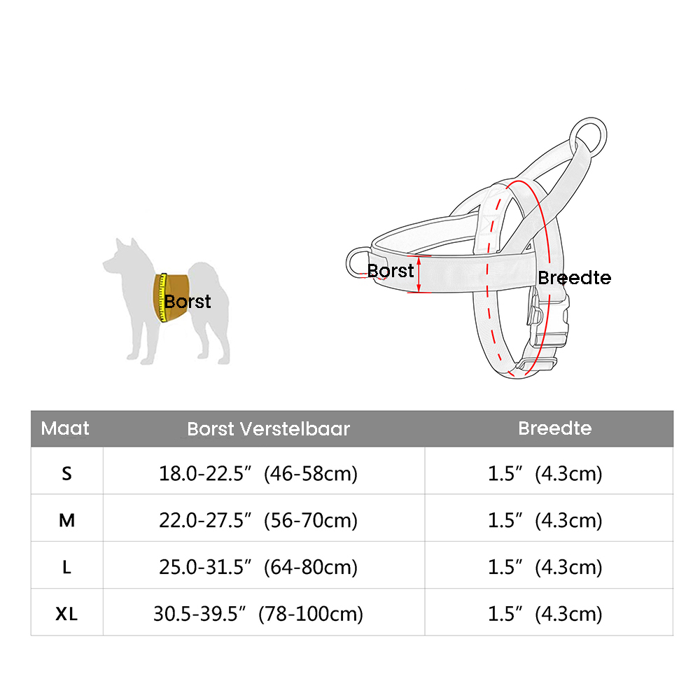 Reflective No-Pull Dog Harness