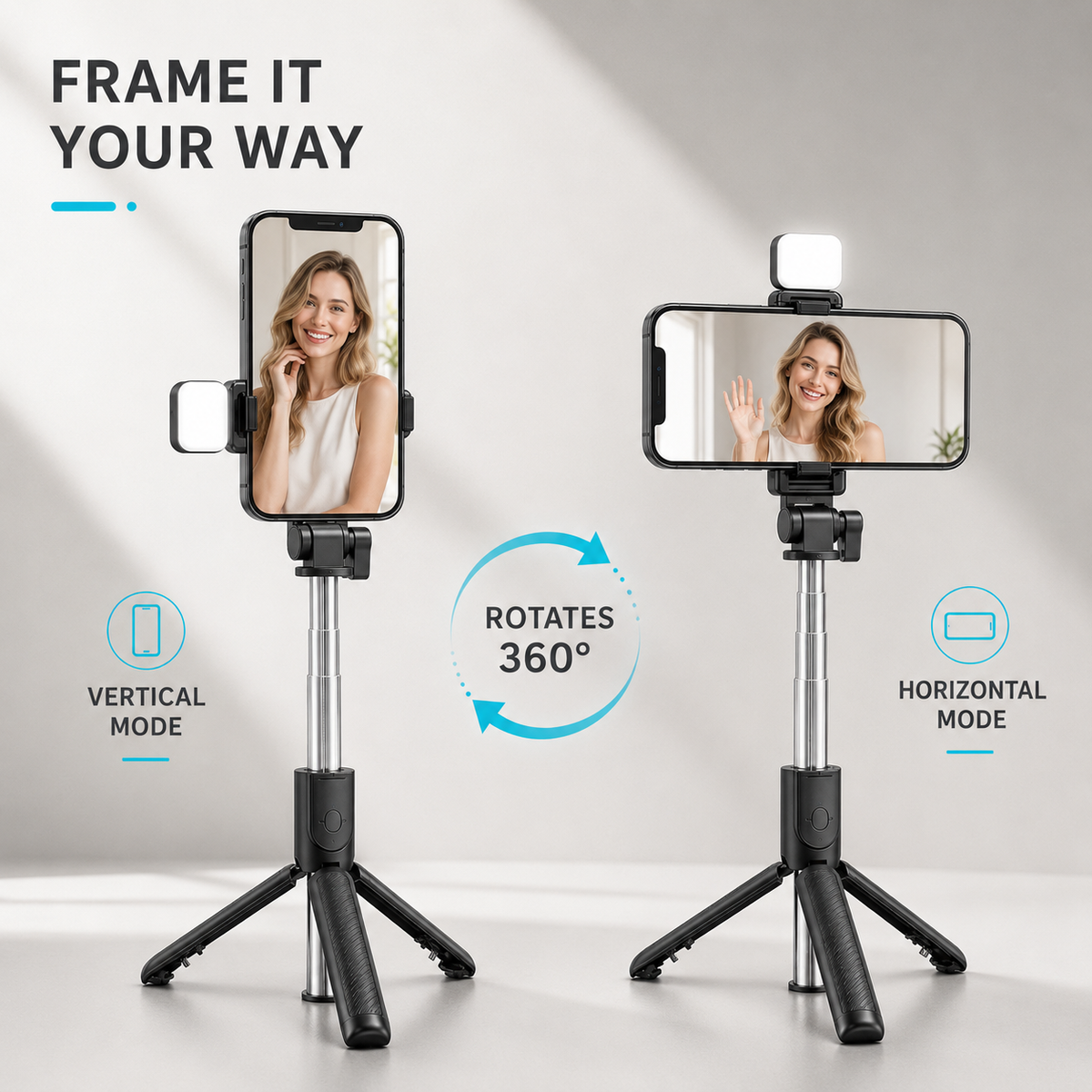 Retractable Selfie Stick Tripod