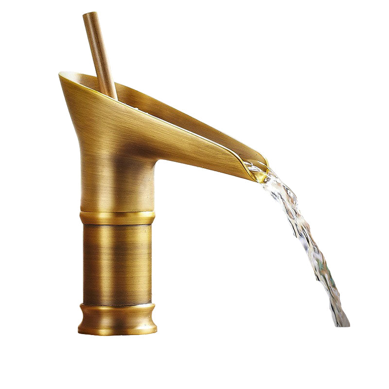 Retro Waterfall Bathroom Sink Faucet
