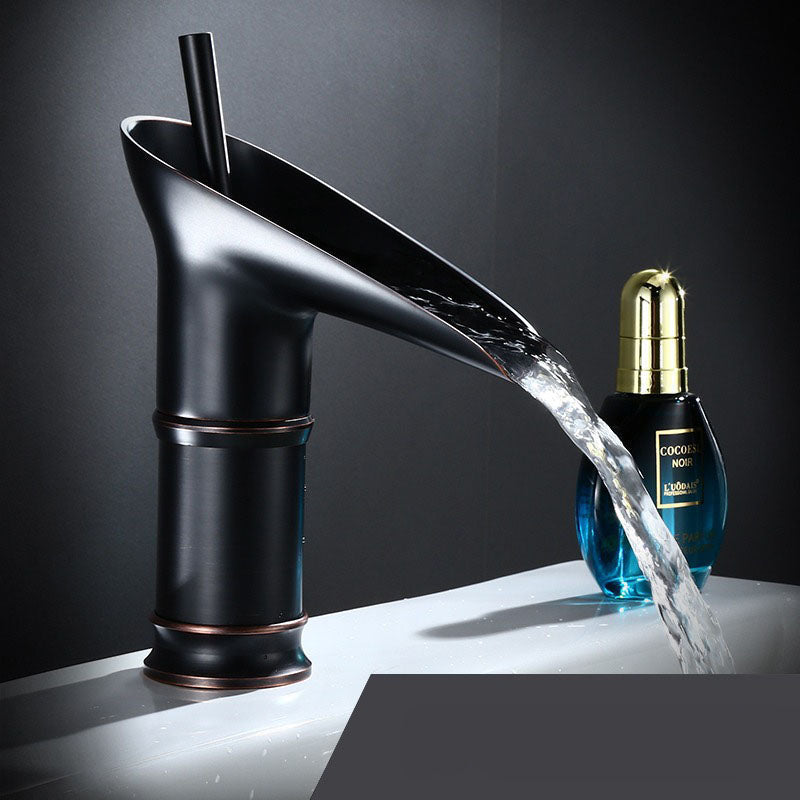 Retro Waterfall Bathroom Sink Faucet