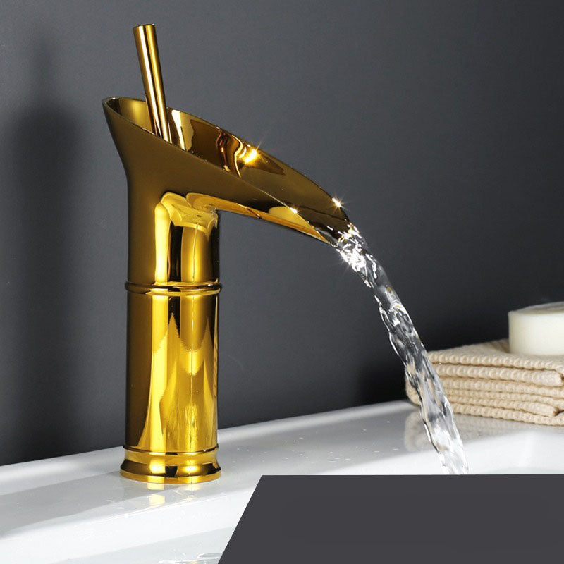 Retro Waterfall Bathroom Sink Faucet