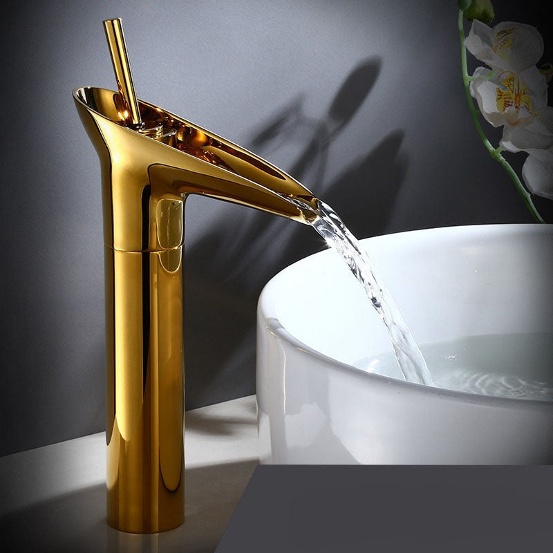 Retro Waterfall Bathroom Sink Faucet
