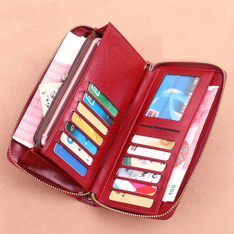 RFID Travel Wallet – Phone Pouch Clutch with Passport & Card Holder