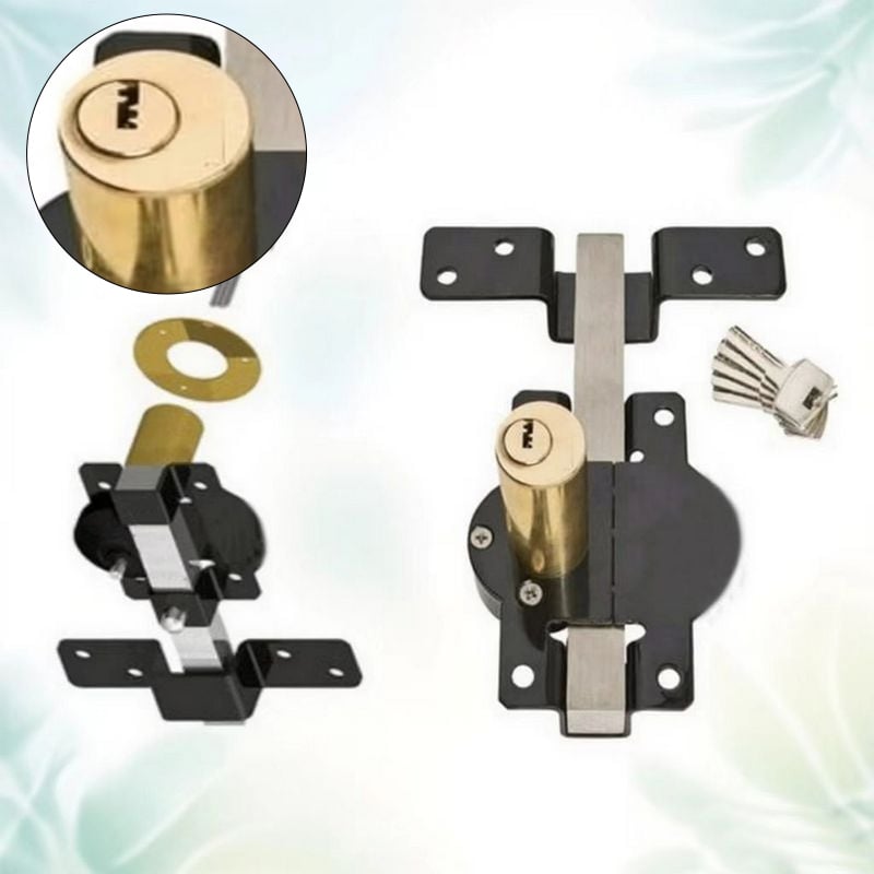 Rust-Resistant Gate Lock with Key - Spring Bolt