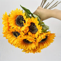 Set of 11 Vibrant Sunflowers – Ideal for Autumn, Weddings, and Garden Decor