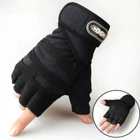 Shock-Absorbing Workout Gloves with Wrist Support for Weight Training, Fitness and Cycling