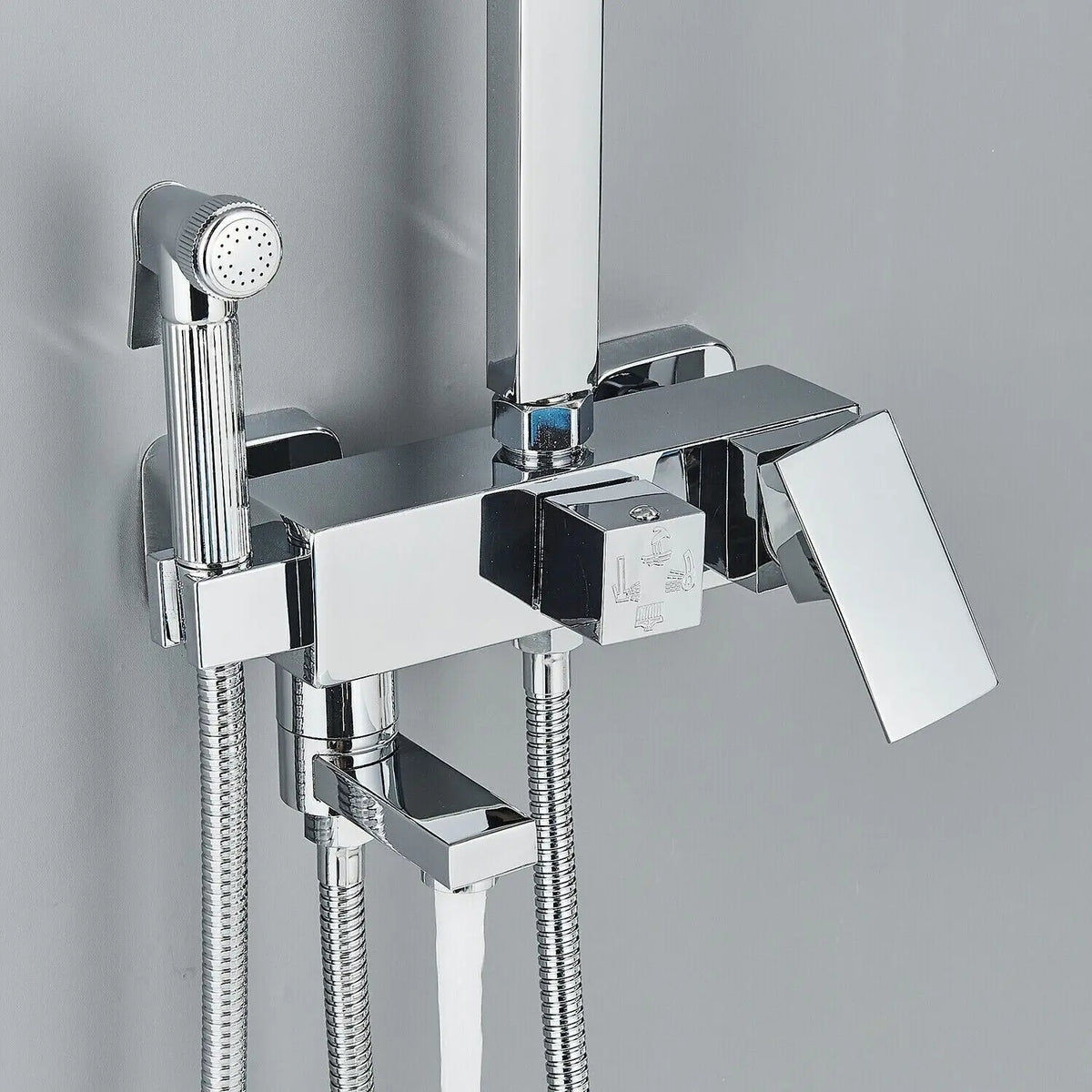 Shower Set - AquaFlow - Luxury Rain Shower - Brass Mixer Tap