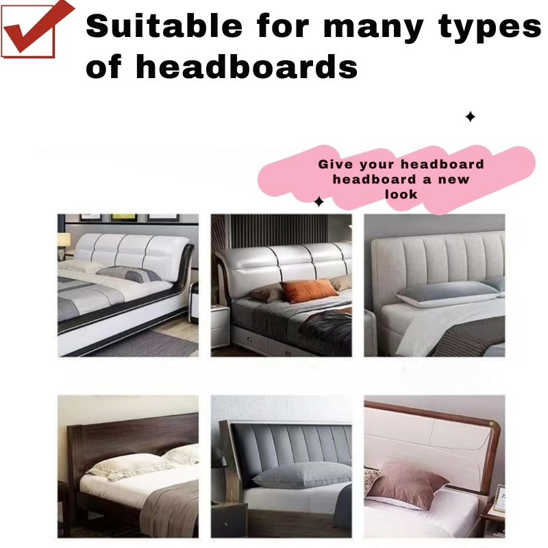 Soft Breathable Bed Headboard Cover with Wrinkle-Free Fit