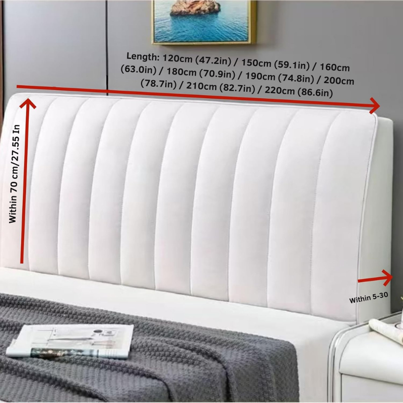 Soft Breathable Bed Headboard Cover with Wrinkle-Free Fit