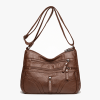 Soft Multi-Pocket Crossbody Bag