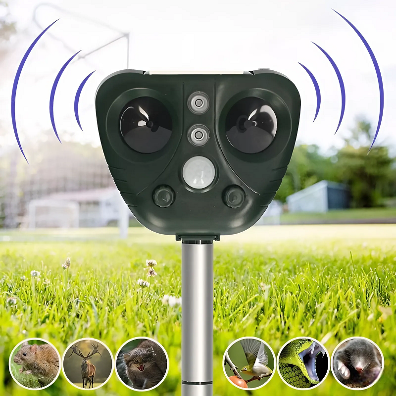 Solar-Powered Ultrasonic Bird Repeller