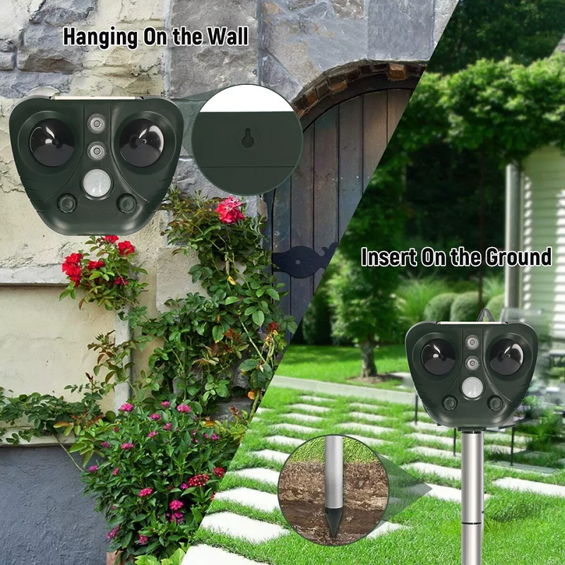 Solar-Powered Ultrasonic Bird Repeller
