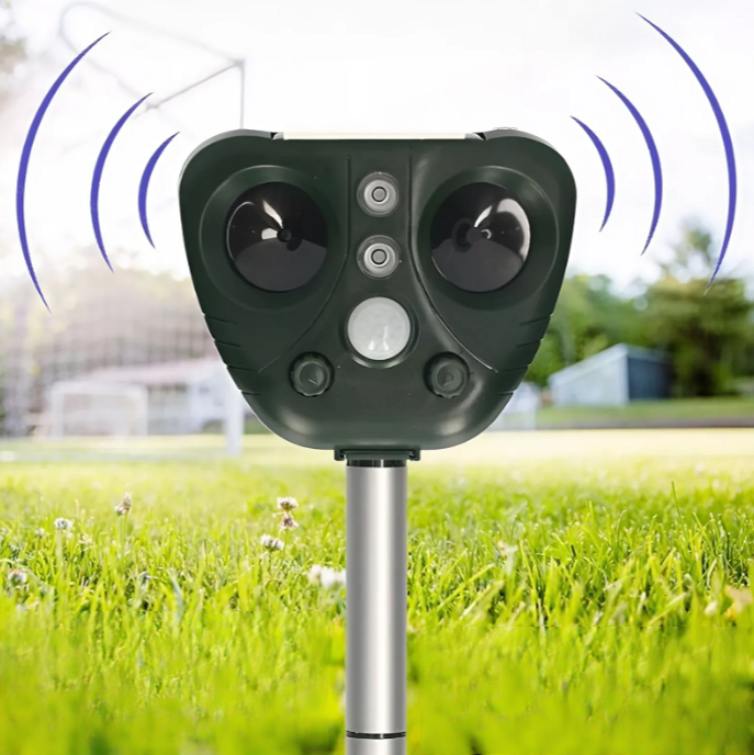 Solar-Powered Ultrasonic Bird Repeller