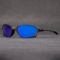 Sporty Polarized Sunglasses – Metallic Frame with Red Lenses
