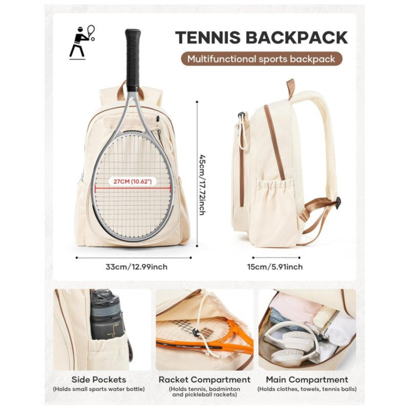 Sporty Tennis Trolley Backpack with Specialized Compartments