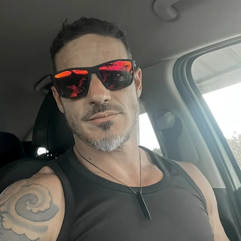 Square Frame Polarized Sunglasses