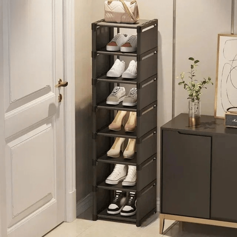 Stackable Corner Shoe Rack with Space-Saving Design for Various Shoes
