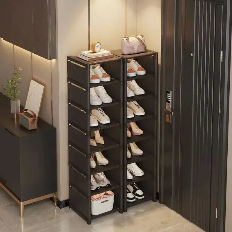 Stackable Corner Shoe Rack with Space-Saving Design for Various Shoes