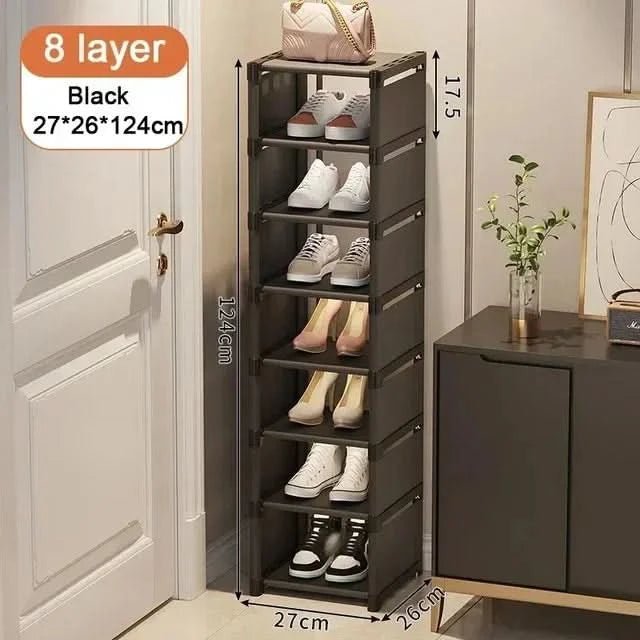 Stackable Corner Shoe Rack with Space-Saving Design for Various Shoes