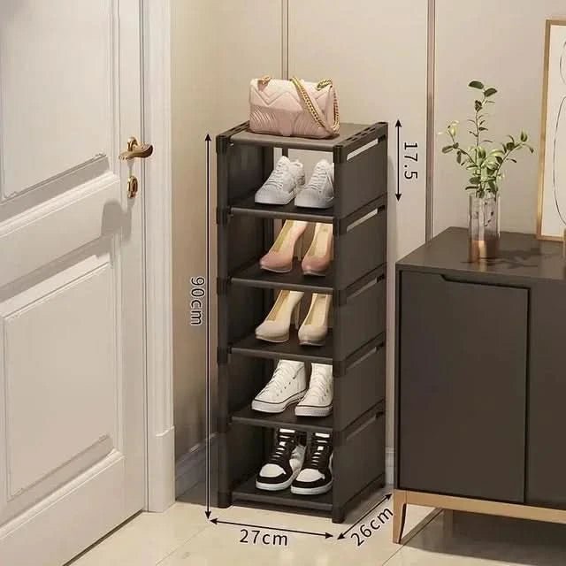 Stackable Corner Shoe Rack with Space-Saving Design for Various Shoes