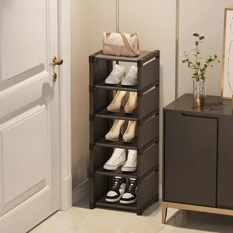 Stackable Corner Shoe Rack with Space-Saving Design for Various Shoes