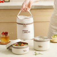 Stackable Stainless Steel Lunch Box Set - Leakproof & Keeps Meals Warm