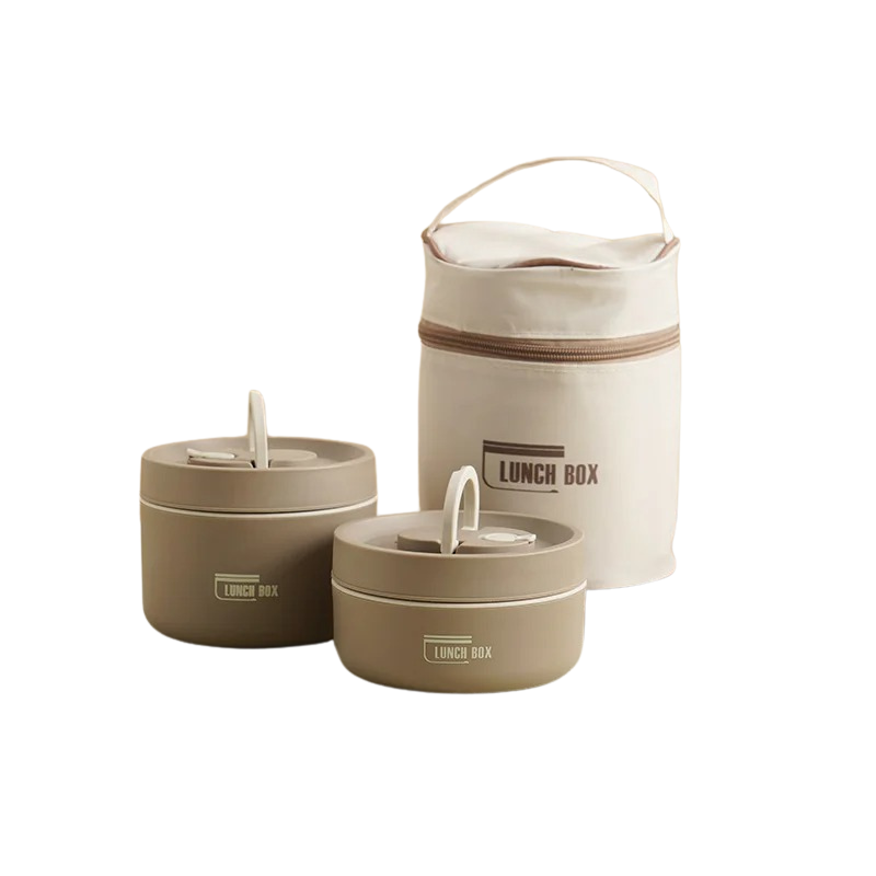 Stackable Stainless Steel Lunch Box Set - Leakproof & Keeps Meals Warm