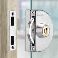 Stainless Steel Safety Glass Sliding Door Lock
