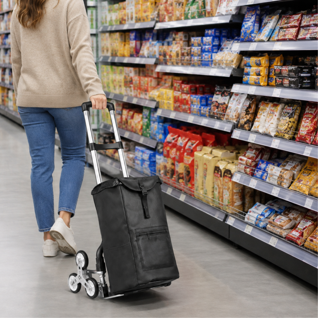 Stair-Climbing Folding Shopping Trolley